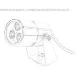 Adjustable metal LED outdoor spotlight Rendufe