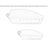 Regulowany aluminiowy reflektor zewnętrzny LED Batan