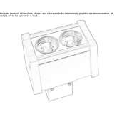 Die-cast aluminum LED wall washer Rosharon