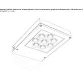 External spotlight made of die-cast aluminum LED Krupanj