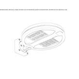 External spotlight made of die-cast aluminum LED Batesti