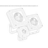 Adjustable aluminum LED outdoor spotlight Etowah