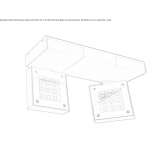 Regulowany aluminiowy reflektor zewnętrzny LED Padula