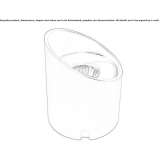 LED walkover wall light, powder coated, aluminum Meldert