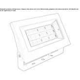 Adjustable, powder-coated aluminum LED wall washer Akalla