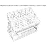 Adjustable, powder-coated aluminum RGB LED wall washer Mezibori
