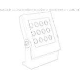 Adjustable, powder-coated aluminum RGB LED wall washer Meldert