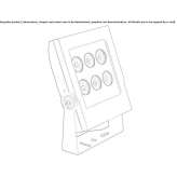 Regulowana, aluminiowa podkładka ścienna LED RGB malowana proszkowo Eixample