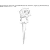 Lampa spacerowa LED z aluminium Reflektor zewnętrzny Winklarn