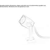 LED outdoor spotlight made of anodized aluminum Paracatu