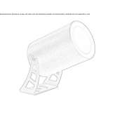 Aluminum LED outdoor spotlight Dachwig
