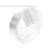 Aluminum floor lamp/wall lamp Lanton