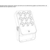 External reflector made of die-cast aluminum Slupno
