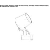 Regulowany aluminiowy reflektor zewnętrzny LED Paste