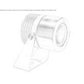 LED underwater lamp made of stainless steel Ferrol
