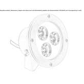 Underwater lamp made of LED glass and stainless steel Colibasi