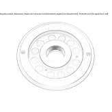 LED underwater lamp made of glass and stainless steel for fountains Cabure