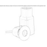 RGB LED underwater lamp made of glass and stainless steel Ciperez