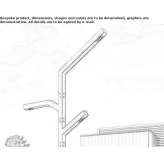 Aluminiowa lampa uliczna LED Begendik