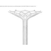 Aluminum LED street lamp on a pole Tortona