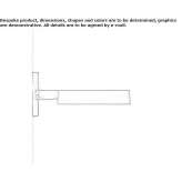 Lampa uliczna LED do montażu na ścianie z odlewanego ciśnieniowo aluminium Fedje