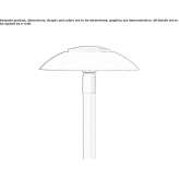 Lampa uliczna LED z odlewanego ciśnieniowo aluminium na słupie Toloriu