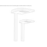 Aluminiowa lampa uliczna LED na słupie Batan