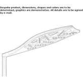 Aluminum LED street lamp Uayma