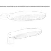 Aluminiowa lampa uliczna LED Tefe