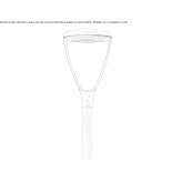 Aluminiowa lampa uliczna LED na słupie Marcol