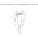 Aluminiowa lampa uliczna LED na słupie Moate