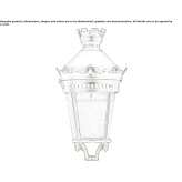 Metalowa lampa uliczna LED na słupie Voorburg