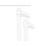 Aluminum LED street lamp on a pole Blagny