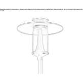 Aluminum LED street lamp on a pole Gokcebag