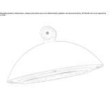 Aluminum LED street lamp on a pole Toss