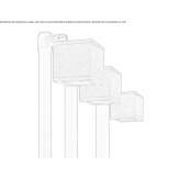Aluminiowa lampa uliczna LED na słupie Etowah