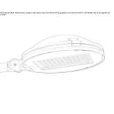 Aluminum LED street lamp Cavaglia