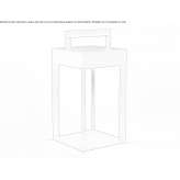 Aluminum lantern powered by solar energy Ovca