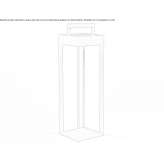 Aluminum lantern powered by solar energy Ovca