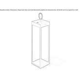 Powder-coated aluminum lantern Kotara
