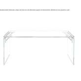 Rectangular glass desk Tenares