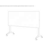 Rectangular laminate desk with a tilting top Traisen