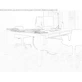 Rectangular work desk Cavareno