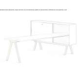 Wooden work desk with shelves Privlaka