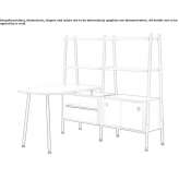 Office desk with shelves Lurano