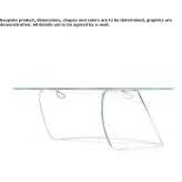 Rectangular glass desk Oliveira
