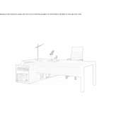 Office desk with shelves Schwarza