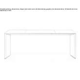 Rectangular leather executive desk Studenok