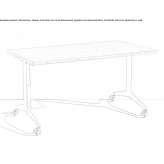 Folding wooden office desk with a tiltable top Kulotino