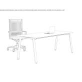 Rectangular work desk Kloetze